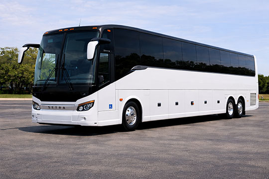 56-passenger charter bus rental Kokomo TX